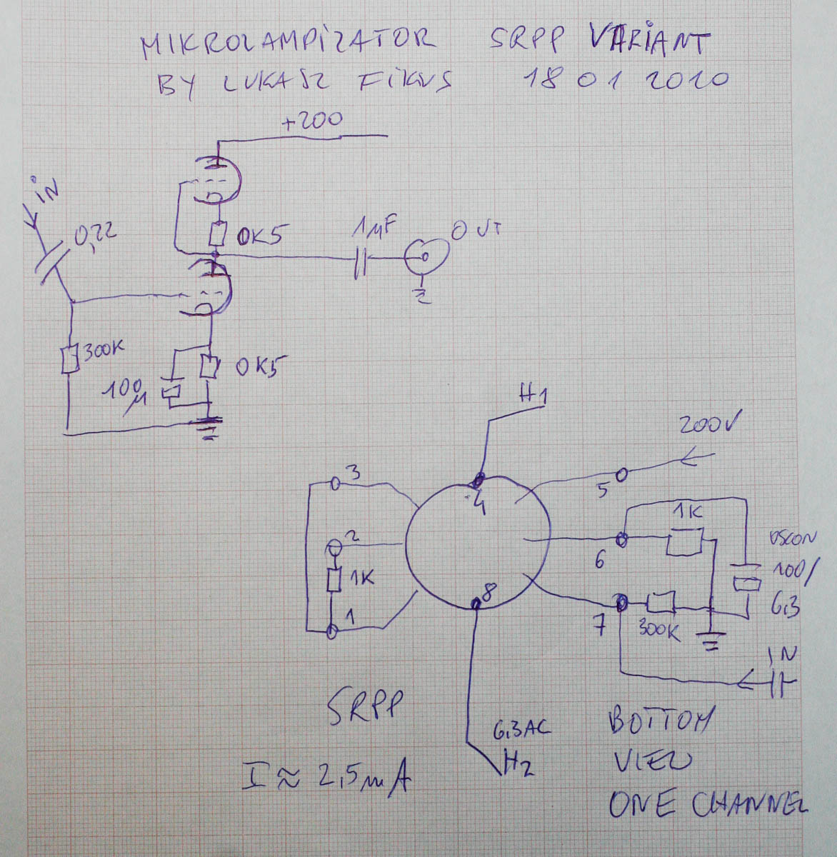 6N16B tube schematics